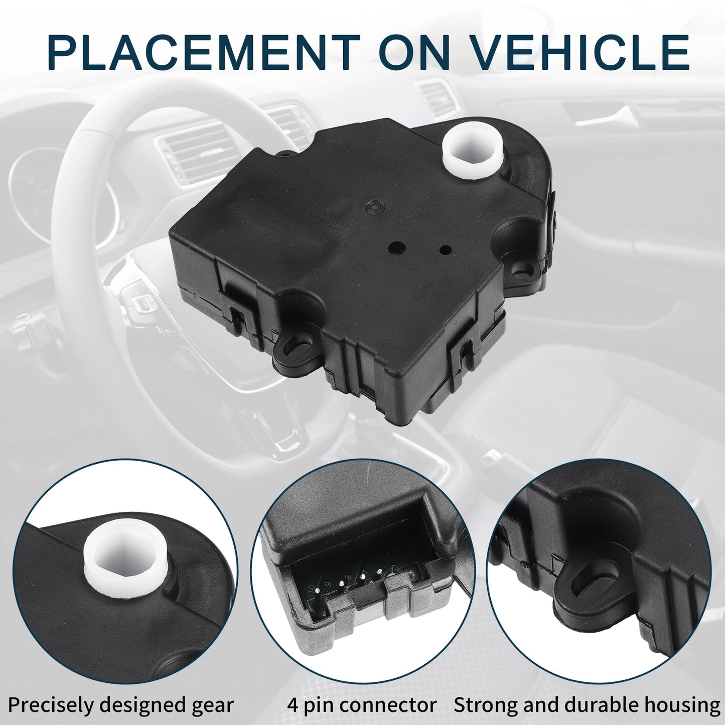 2 x No.5174382AA HVAC Heater Blend Door Control Actuator for Jeep Liberty (2005-2007)