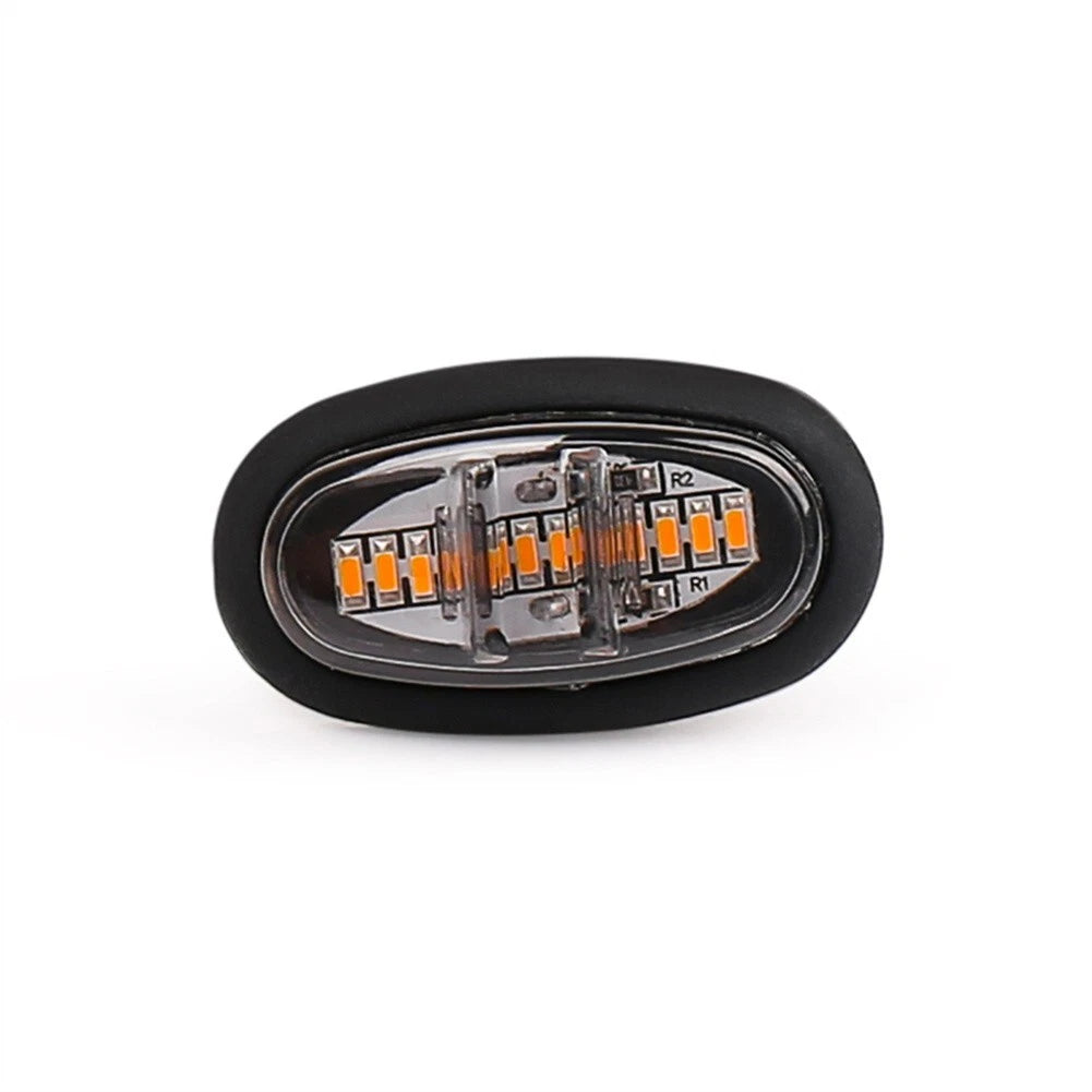 3 x Amber Smoked LED Front Grille Lamps for Ford F-150 Raptor Style