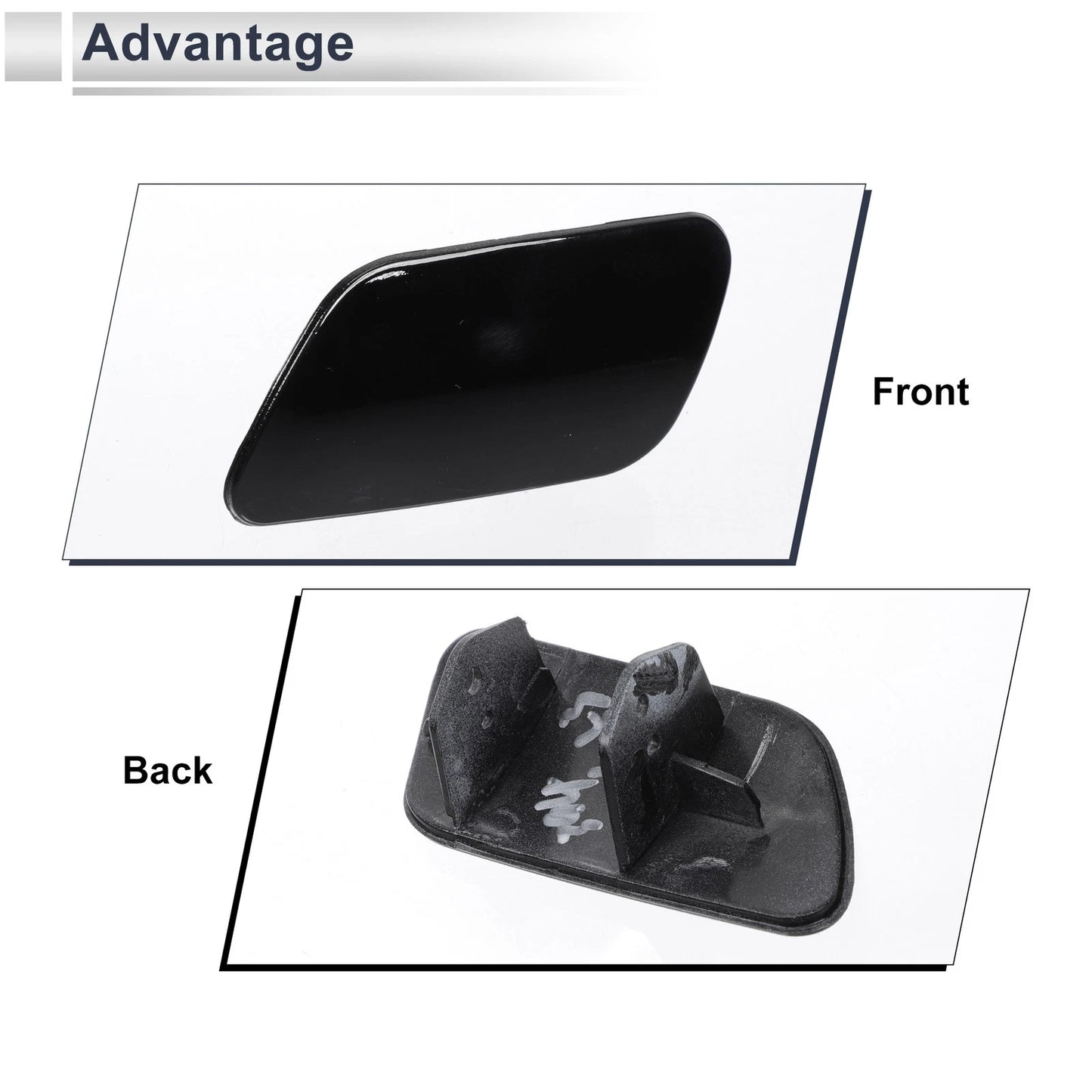 Bumper Headlight Washer Nozzle Cover for BMW 740i (1993-2001)