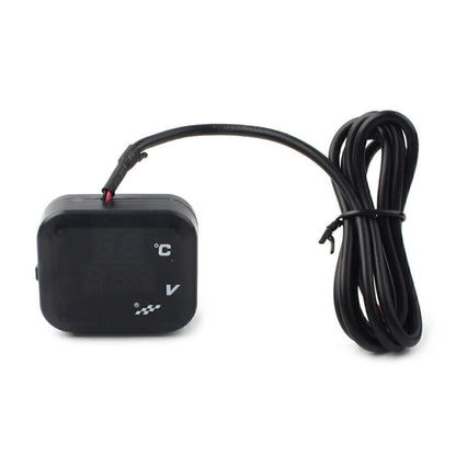 Air Temperature Gauge LED Voltmeter for Motorcycle