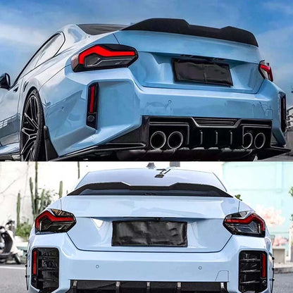 Real Carbon Fiber Refit Rear Trunk Spoiler Wing for BMW G87 M2 2023+