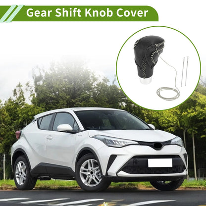 Car Gear Shift Knob Cover for Toyota CH-R 2018-2022 - Pebbled Black Beige