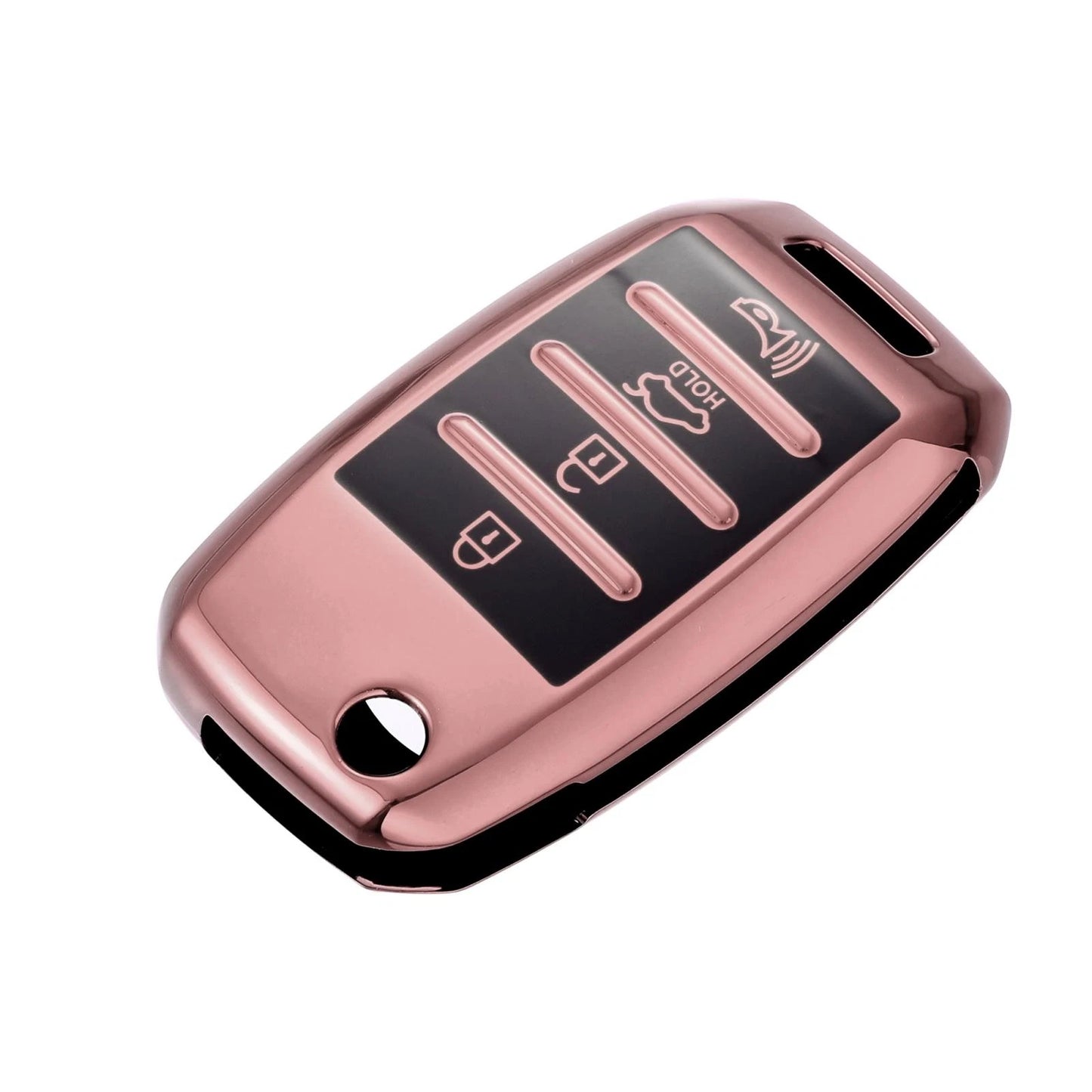 TPU Key Fob Cover Case for Kia Optima, Soul (2013-2018, 2015-2018) Pink