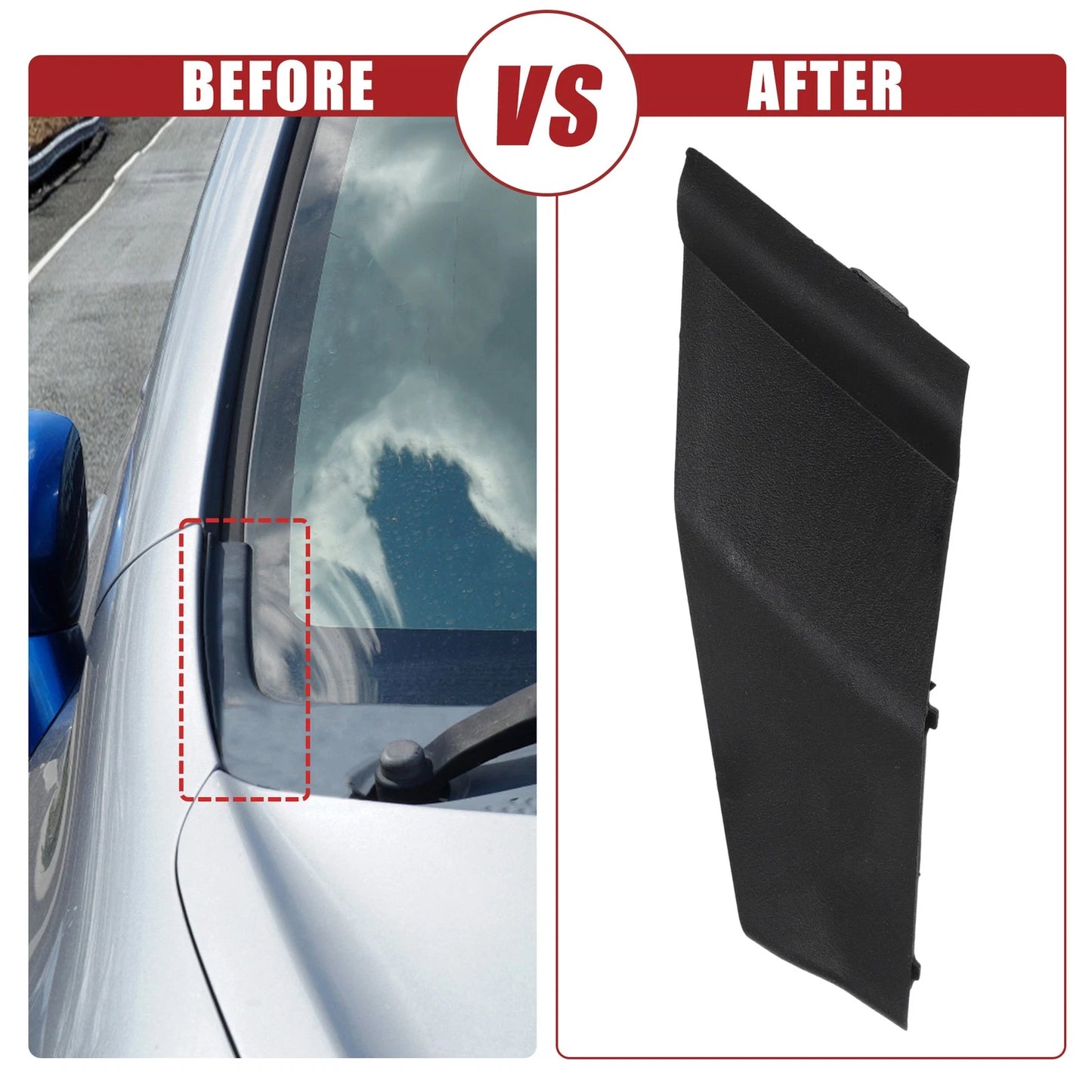 Front Right Windshield Wiper Cowl Cover for Toyota Corolla (2014-2019)