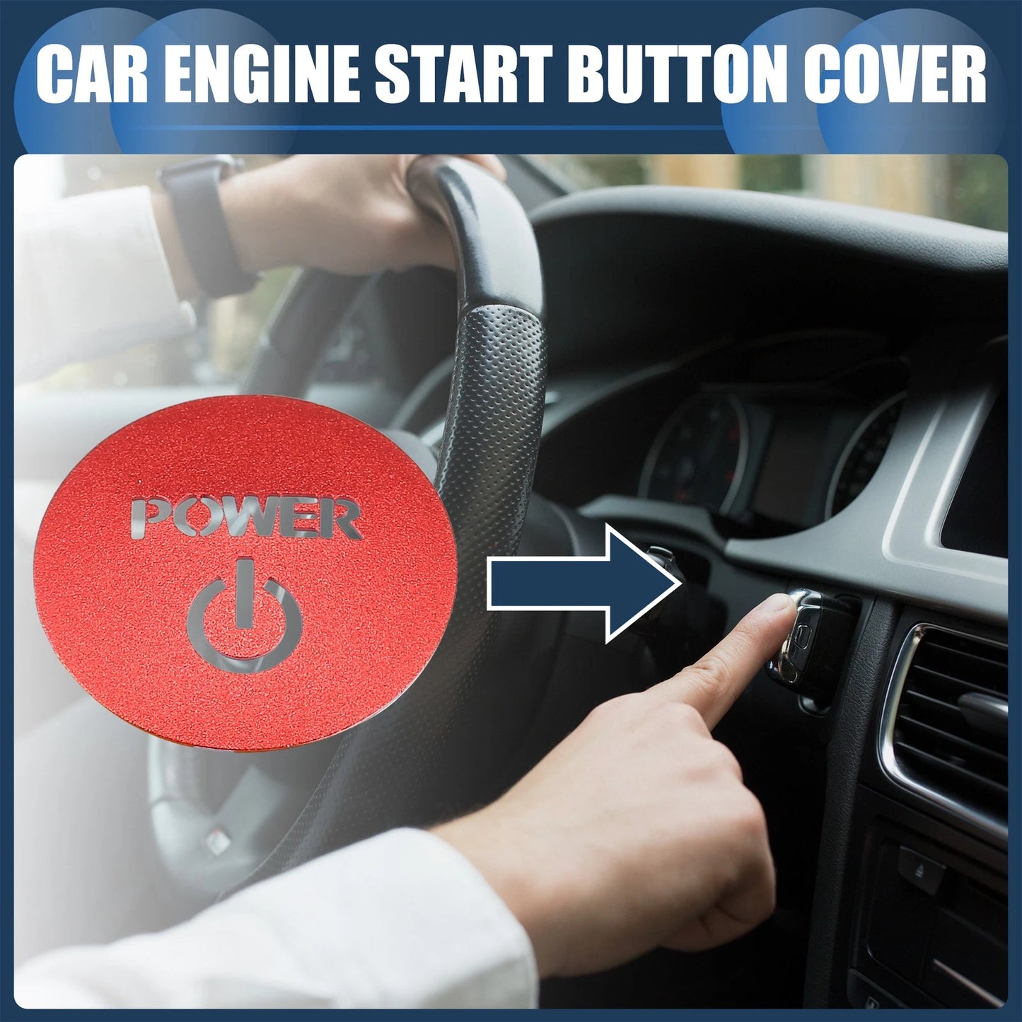 Engine Start Stop Button Cover for Honda Vezel RV Series (2014-2023)