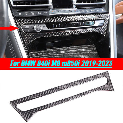Console CD Panel / Carbon Fiber Trim Cover for BMW 840i M8 m850i (2019–2023)