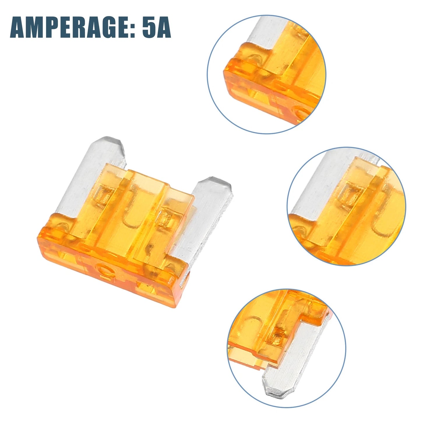 30 Pcs Mini Blade Style Fuses 5A for Automotive