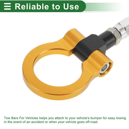Tow Hook 15.6mm Aluminum Alloy for Ford Focus (1998-2025) Gold Tone