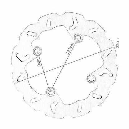 Rear Brake Disc for Honda CBR1000RR Fireblade & CB600 Hornet (2006-2009)