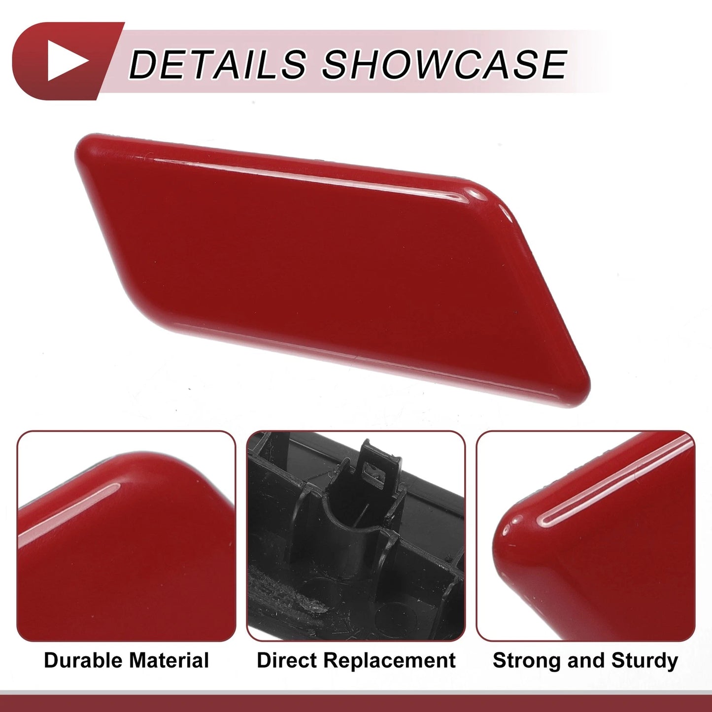Red Front Right Washer Nozzle Cover for Subaru Outback (2015-2017)