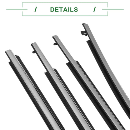 4 x Weatherstrip Window Seal for Toyota Corolla (2014-2019)