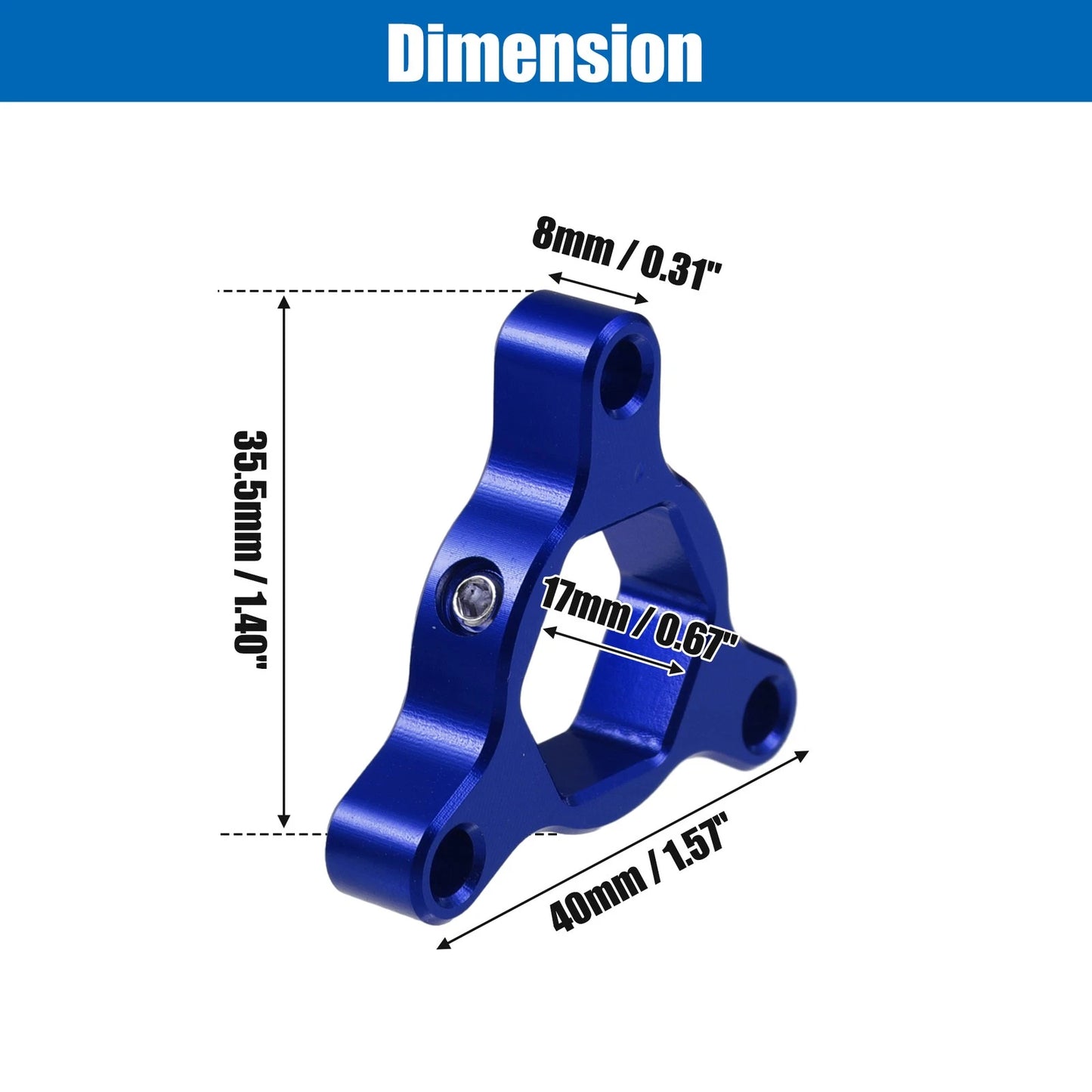 2pcs / 17mm / Rider Fork Preload Adjusters Aluminum Alloy Blue for Motorcycle