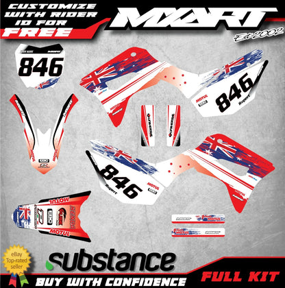 Custom Graphics Decals for Honda CRF 125 (2019-2022) - Aussie Pride