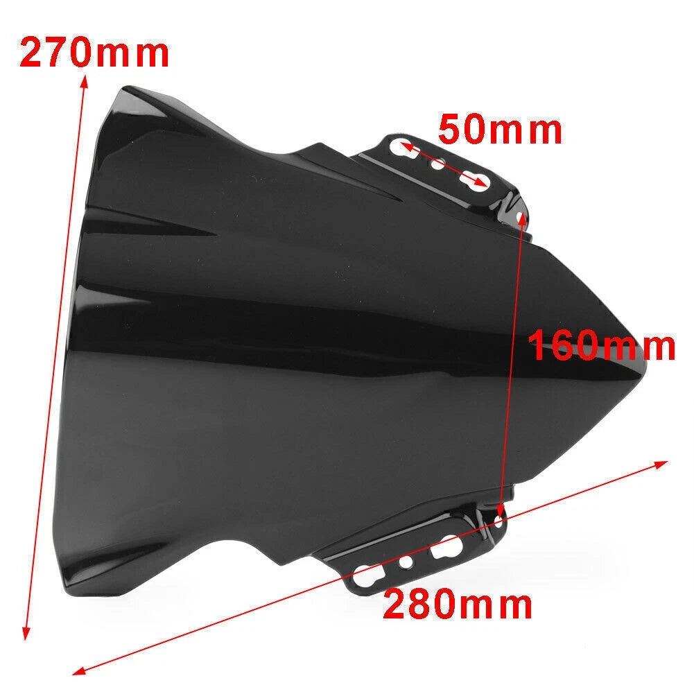 Black Windproof Windscreen for Kawasaki Ninja 250SL (2014-2017)