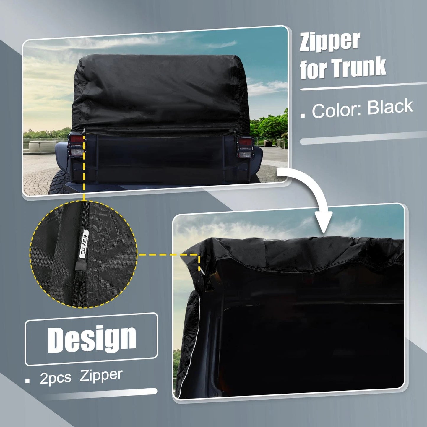 SUV Car Cover for Jeep Wrangler JK JL 4 Door (2007-2021)