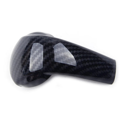 Black Carbon Fiber Style Knob Cover for Mazda 3 Axela (2014-2017)