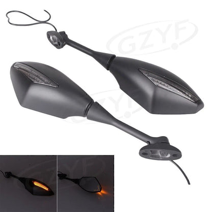 Rearview Mirrors with LED Turn Signal for Honda CBR 600RR 1000RR (2003-2023)