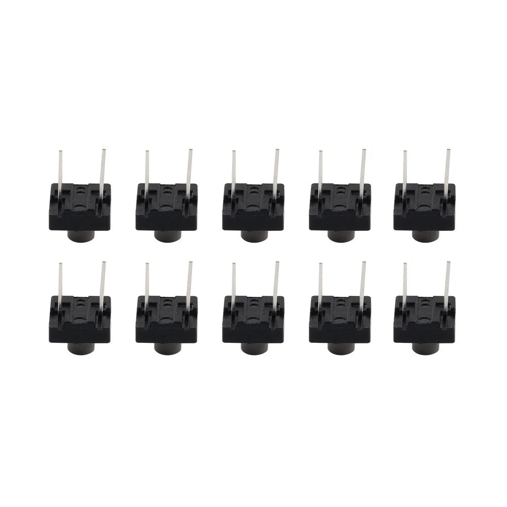 10 x 8mm Momentary Tactile Push Button Switch for PCB Panels
