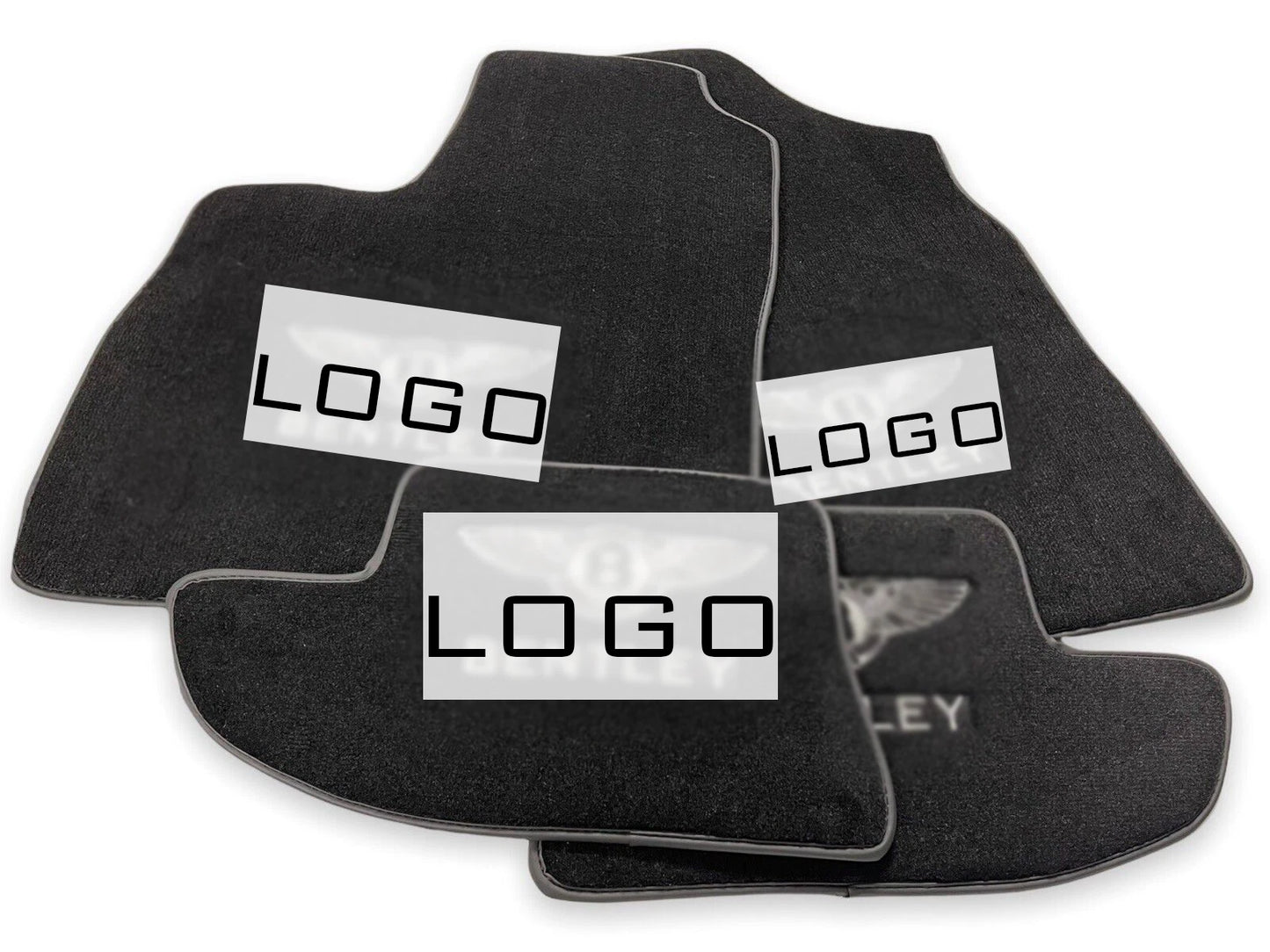 Custom Black Carpet Floor Mats for Bentley Continental GT (2004-2023)