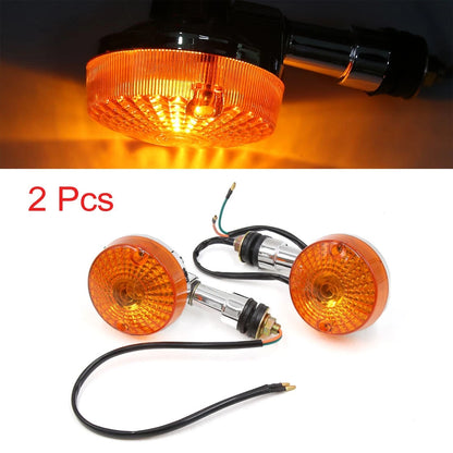 2 x Yellow LED Turn Signal Light Motorcycle Indicator Lamp Bulb for GN125