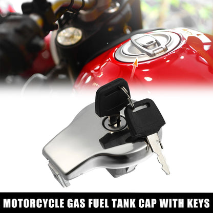 1 Set Motorcycle Gas Tank Cover Fuel Tank Cap with Keys for Yamaha SR125