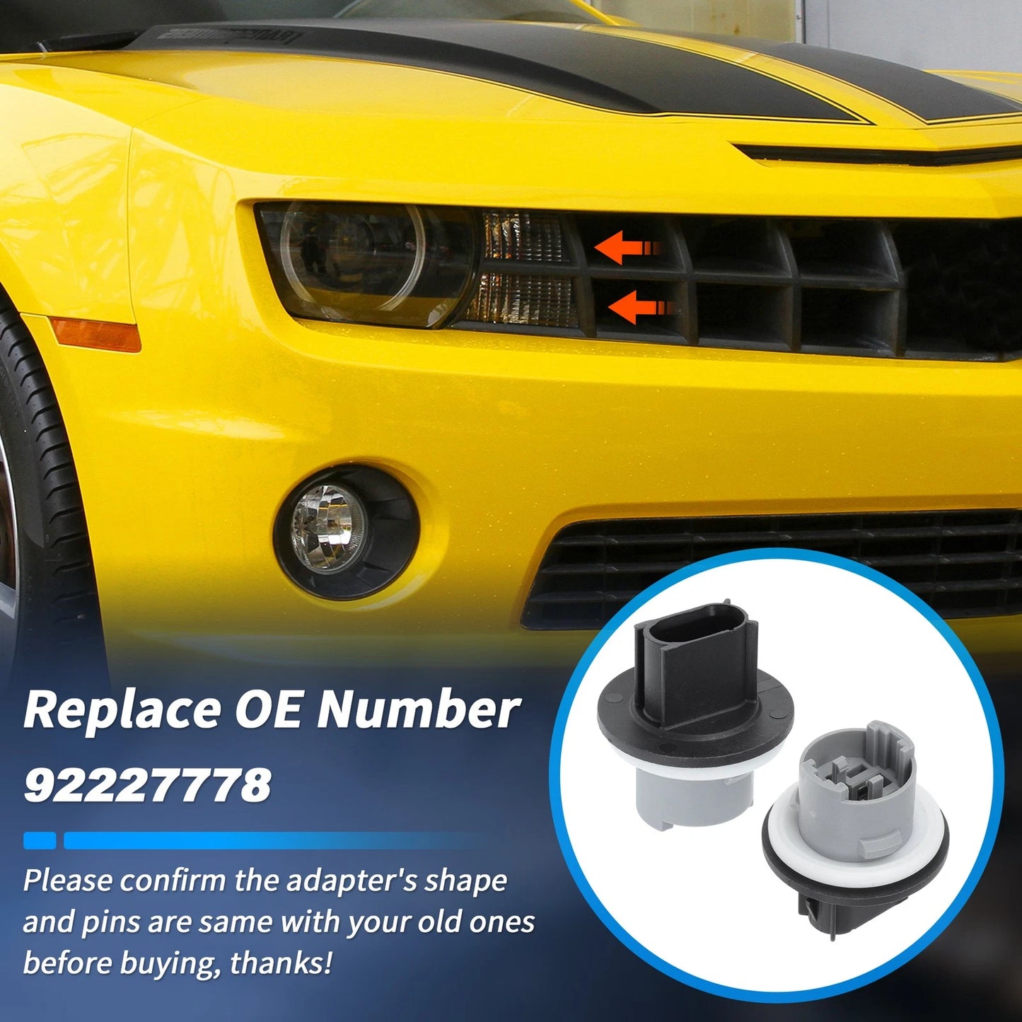 Turn Signal Light and Parking Lamp Socket for Chevy Camaro (2010 - 2015)