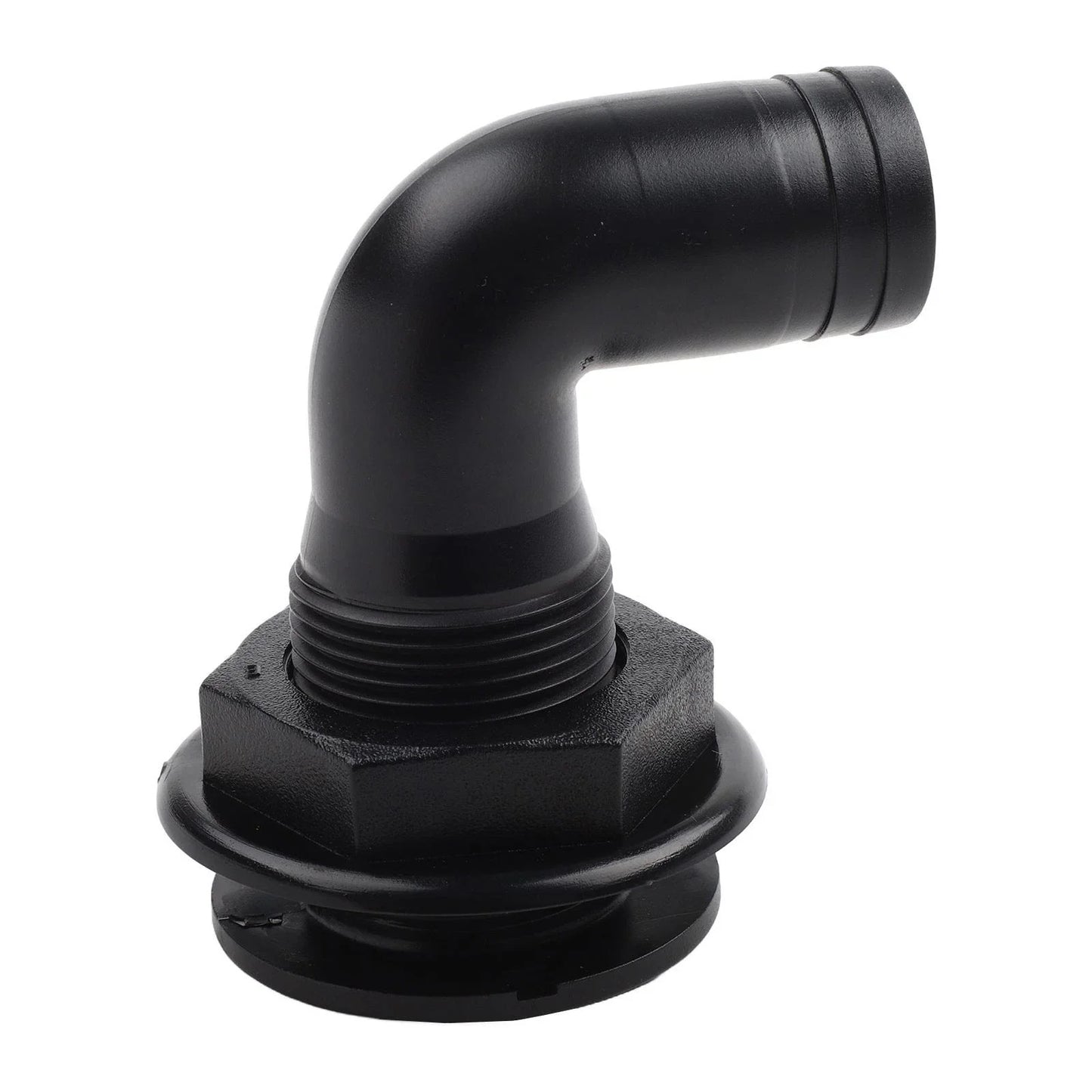 Marine 90° Bilge Pump Hose Elbow for Boats - Robust Nylon Drainage Solution