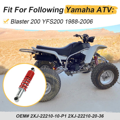 Red Rear Shock Absorber 2 x for Blaster 200 YFS200 (1988–2006)