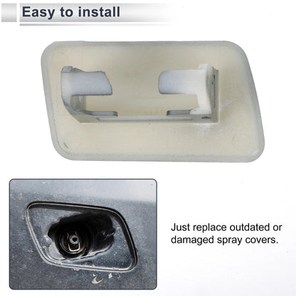 Front Left Side Bumper Headlight Washer Nozzle Cover Cap for BMW X3 Grey