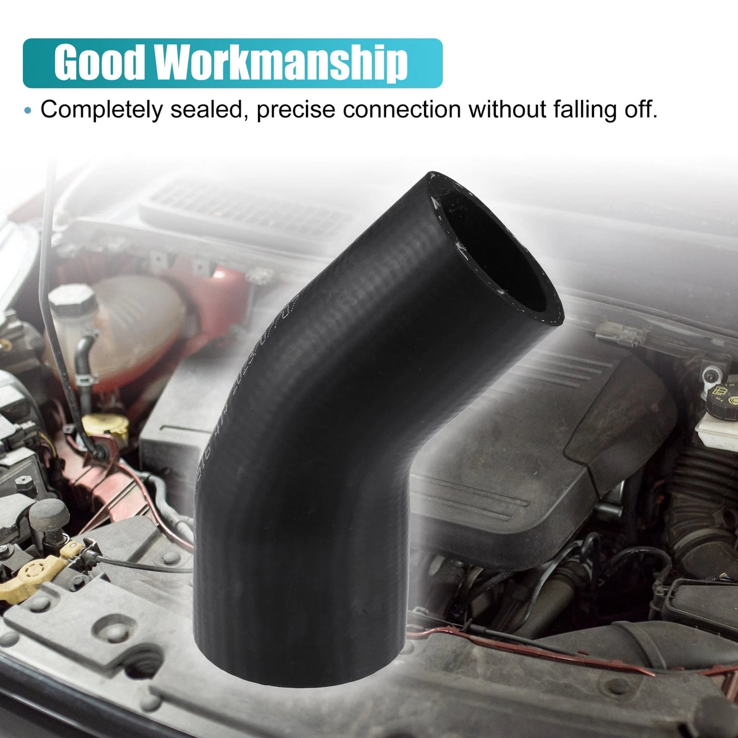 Engine Coolant Hose for BMW E82 E90 E91 E92 E93 (2007-2013) Rubber Black