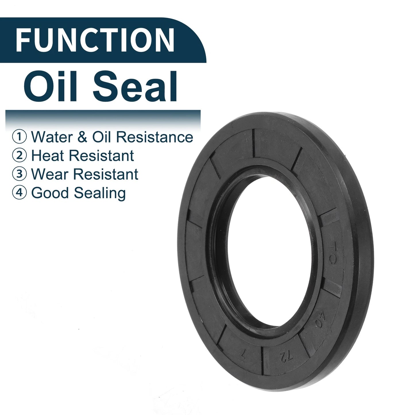 Oil Seal 40x72x7mm Black 5Pcs for MakeModel