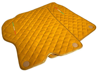 Tan Alcantara Car Mats for Ferrari California (2008-2014) - 2 x AutoWin Inc.