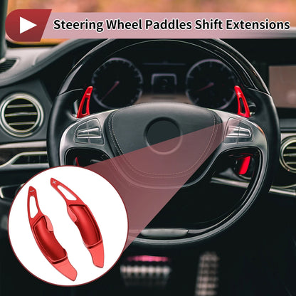 Red Aluminum Alloy Steering Wheel Paddles for Subaru Crosstrek (2012-2025)