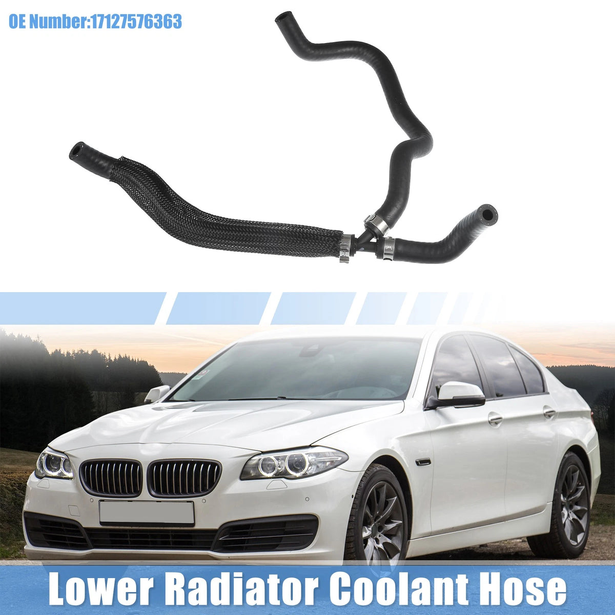 Radiator Coolant Hose for BMW 550i Base 4.4L V8 (2011-2013)