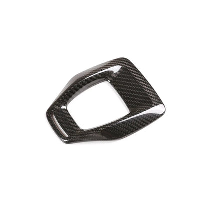 Carbon Fiber Center Gear Shift Knob Panel Cover Trim For Alfa Romeo Giulia 2020+