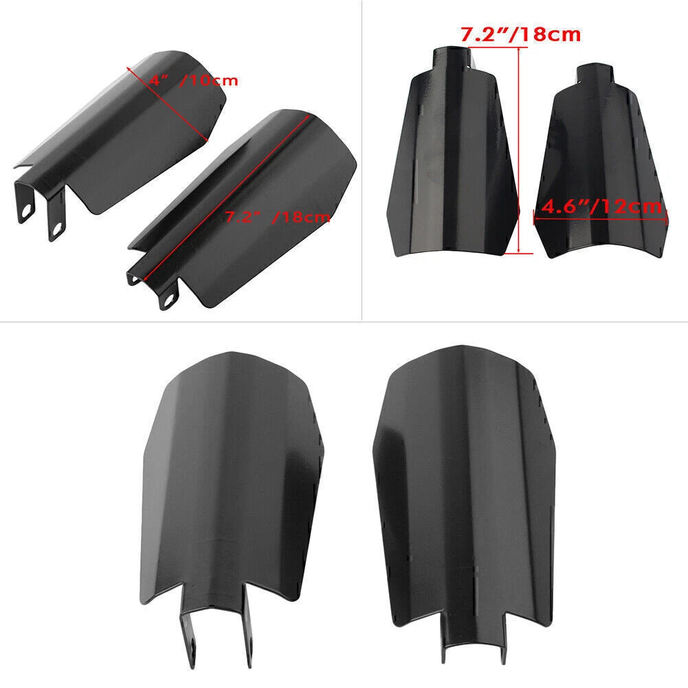 12cm Memphis Shade Coffin Cut Hand Guards for Harley Dyna, Sportster (2006-2023)