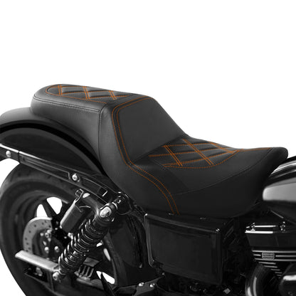 Rider Driver Passenger Gel Seat for Harley Street Fat Bob Low Rider (2006-2017)