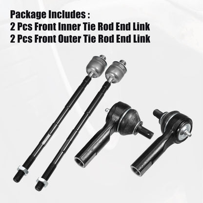 4 Pcs Tie Rod End Links for Nissan Altima (2002-2012)