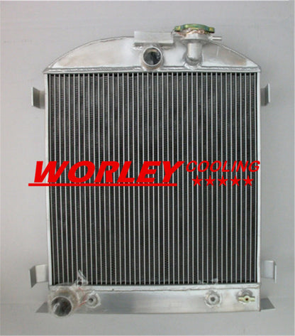 3 Row Alloy Radiator for Ford Chopped Engine Low Boy (1932)
