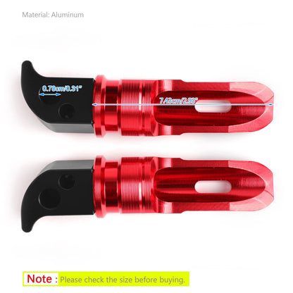 Rear Footrest Pegs for Yamaha MT-10, FZ-10, MT-09, FZ-09, MT-07, YZF R3 (2016-2023)
