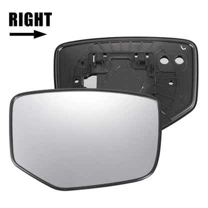Right Side White Mirror Glass w/ Back for Honda Accord (2008-2010)