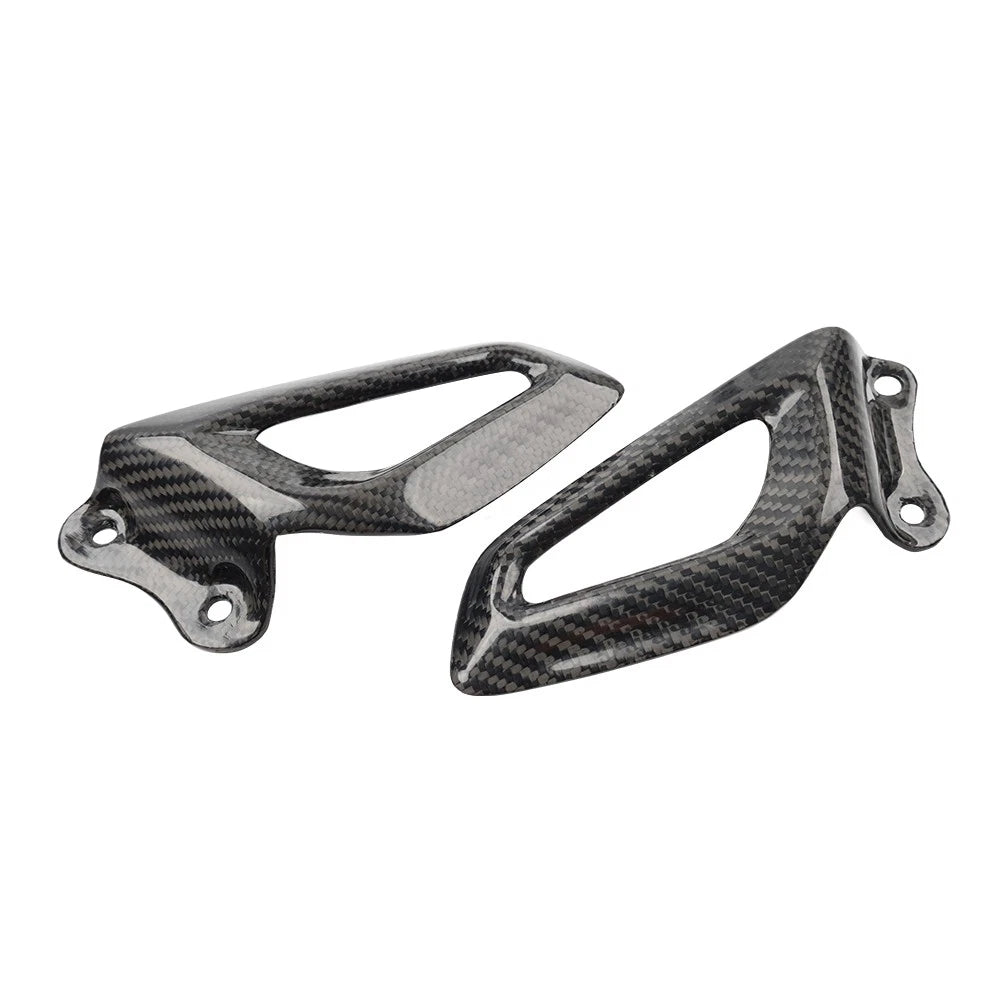 Carbon Fiber Rearset Footrest Plate Heel Guard for BMW S1000RR, M1000RR (2019-2024)