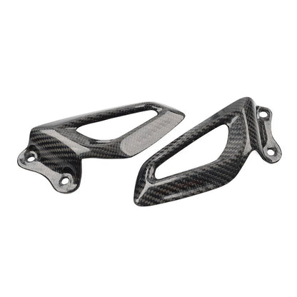 Carbon Fiber Rearset Footrest Plate Heel Guard for BMW S1000RR, M1000RR (2019-2024)