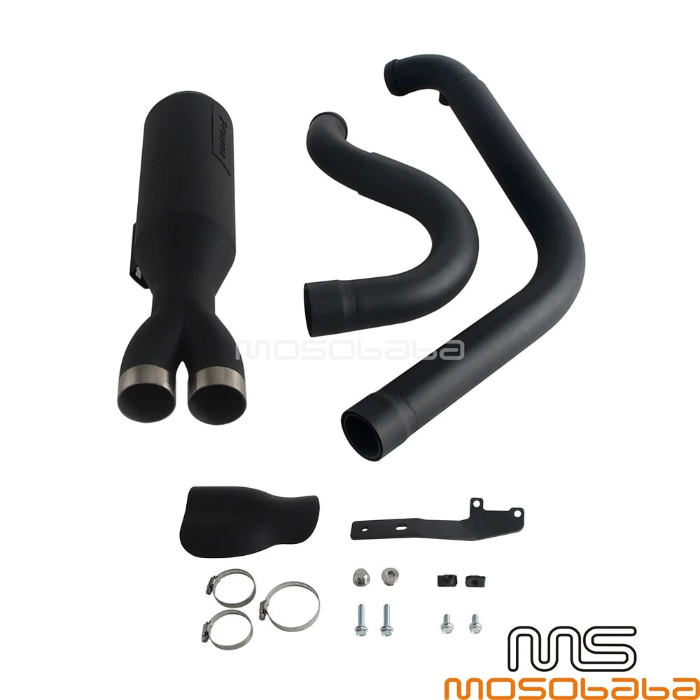 Exhaust System  Into 1 for Harley Dyna Wide Glide FXDWG, Street Bob FXDB (2006-2017)