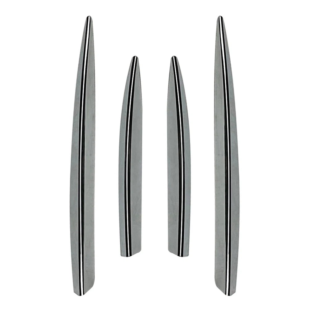 Fog Light Strips Grille Cover Trim Chrome for Mercedes Benz A Class (2023)