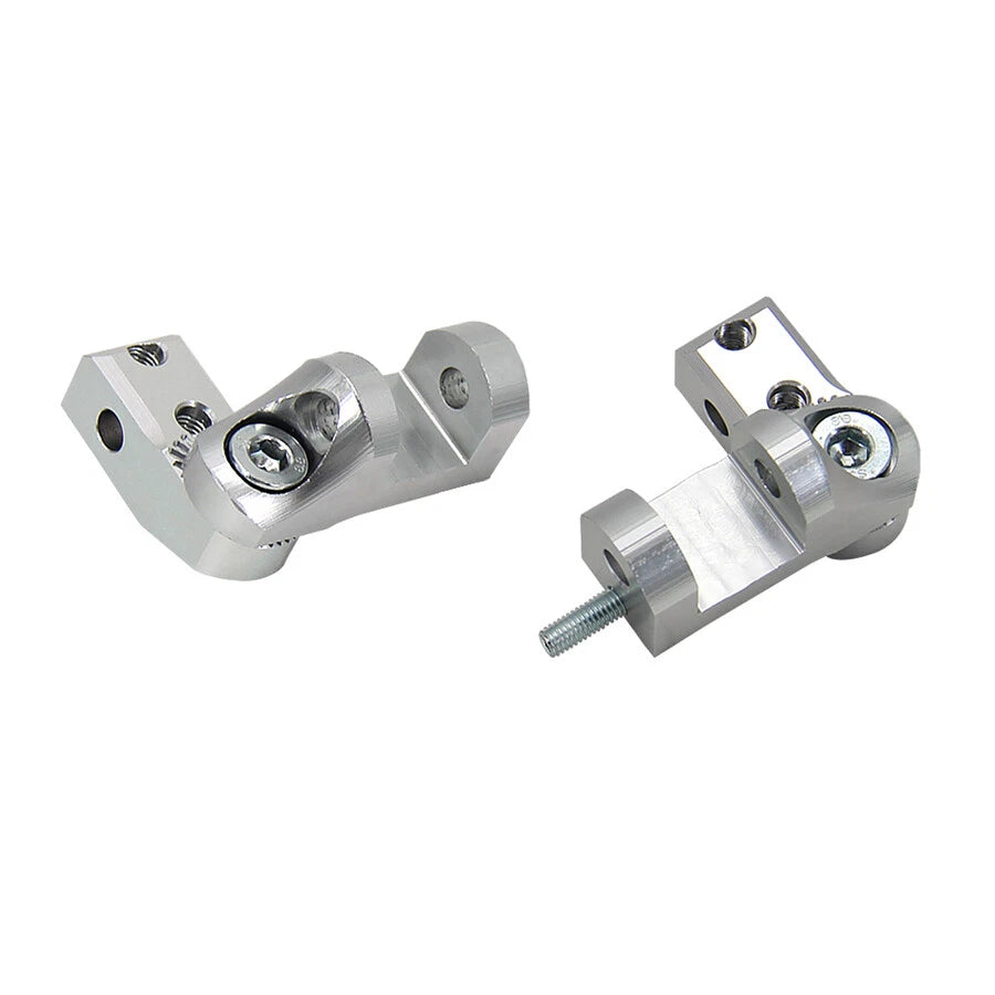 Silver Aluminum CNC Motorcycle Foot Pegs