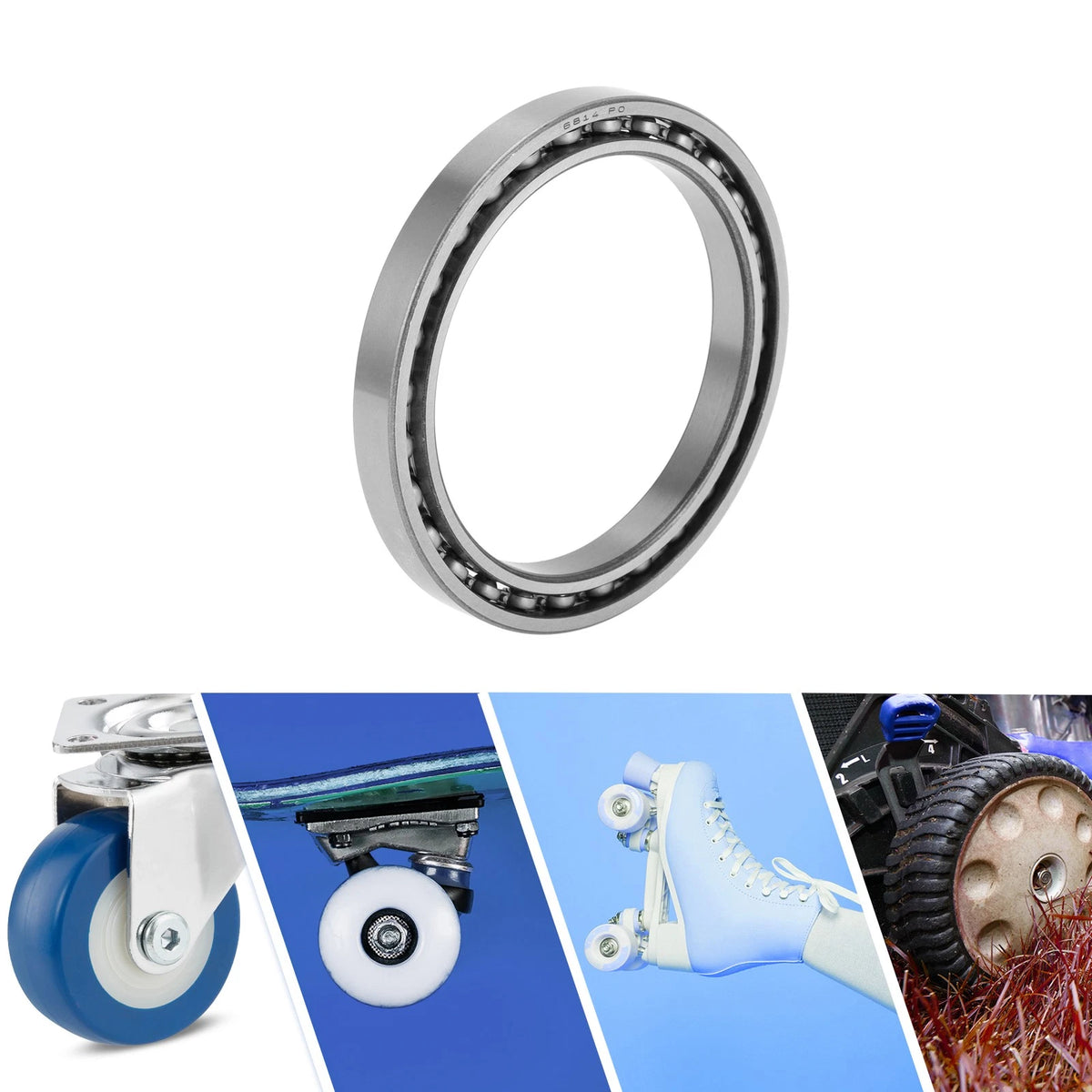 70x90x10mm Deep Groove Ball Bearings for Scooter Skateboard Wheel