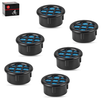 Air Box Filter Vents 6pcs for High Flow Air Filter Cover Cap ATV/UTV/Motorcycle