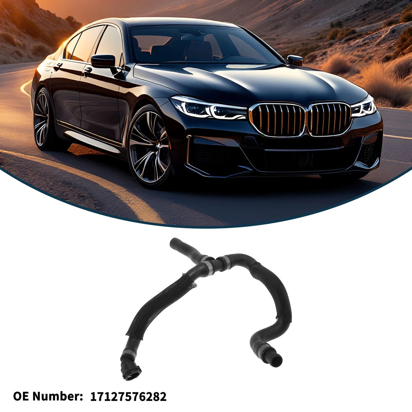 Radiator Hose for BMW 7 Series 2008-2015 Coolant Pipe (2008-2015)