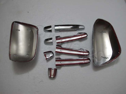 Side Mirror Door Handle Cover Trim for Toyota Yaris, Corolla, Prius (2004-2011)